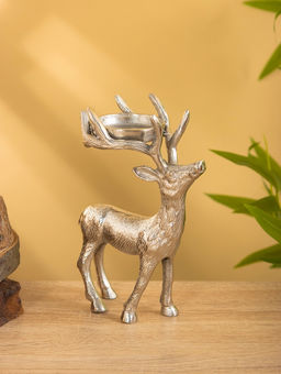 Подсвечник Лесной олень, 13?7.5?18 см, алюминий