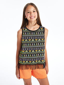 Bisiklet Yaka K?z ?ocuk Atlet - Waikiki фото 3