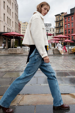 BOUCL_ JACKET WITH PATCH POCKETS - Zara фото 4