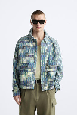 CHECKED JACQUARD JACKET - Zara фото 2