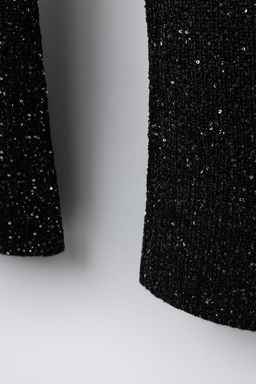 SEQUIN FLARE TROUSERS - Zara фото 4