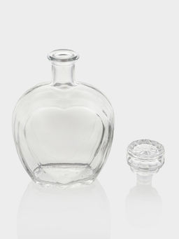 Цена за 15 шт. Графин-штоф «Сердце», 497 мл, стекло, прозрачный