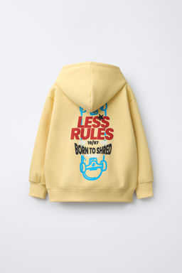 EMBOSSED SKATE HOODIE - Zara фото 2