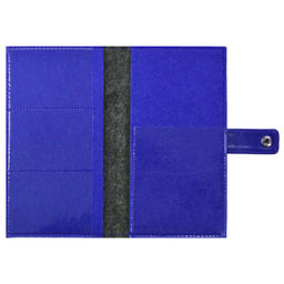 Органайзер-обложка д/путешествий арт.45284/30 ФЕТР ГРАФИТ.+ФЕТР СИНИЙ+САРИФ СИНИЙ