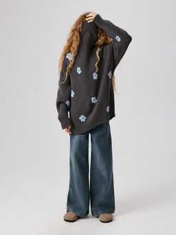 ACOOLA / Брюки джинсовые (утепленные) детские для девочек Zeya синий фото 5