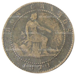 2 сентимо 1870 года Испания
