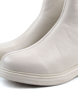 01-XKL21-225DR BEIGE Ботинки демисезонные женские (натуральная кожа, байка)