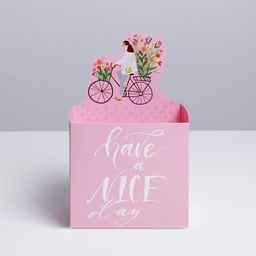 Цена за 2 шт. Коробки для мини букетов HAVE A NICE DAY, 12×20×10 см