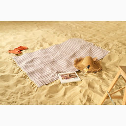 Пештемаль Полосы 100х180 см, сиреневый - Lovelife фото 8