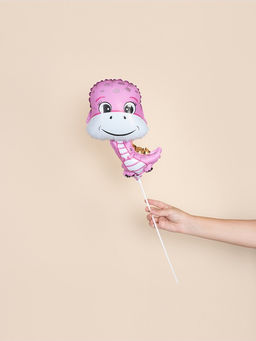 Воздушный шар фольгированный 15" «Динозаврик девочка», 5 шт.