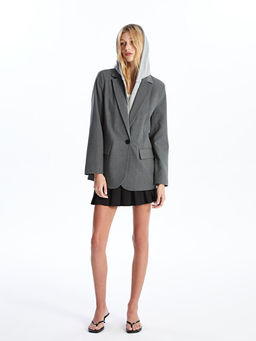 Kap??onlu Kad?n Blazer Ceket
