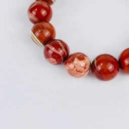 Браслет из кирпичной Яшмы - Радуга самоцветов фото 3