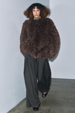 FAUX FUR COAT ZW COLLECTION