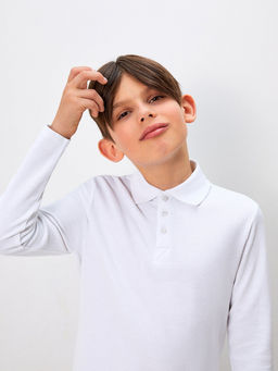 20140830018, Сорочка-поло верхняя для мальчиков Rojer белый Acoola  фото 3