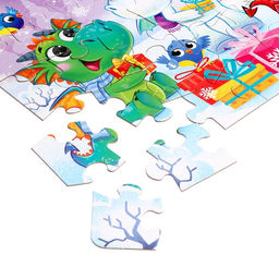 Пазл Новый год у дракончиков, 35 деталей - Puzzle time фото 5