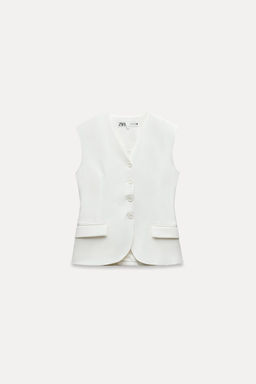 ZW COLLECTION WAISTCOAT WITH POCKETS - Zara фото 18