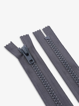 Цена за 10 шт. Молния «Трактор», №8, неразъёмная, замок автомат, 18 см, тёмно-серая