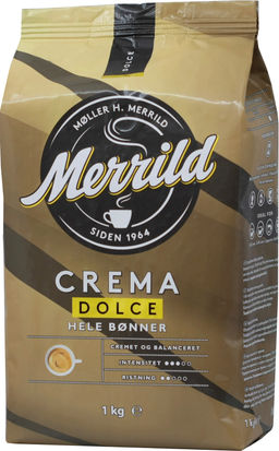 Merrild. Crema Dolce (зерновой) 1 кг. мягкая упаковка