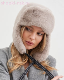 Дина экомех ласка Ушанка женская флис (56-58)