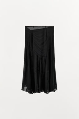 DRAPED GEORGETTE SKIRT - Zara фото 6