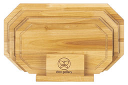 Комплект 3 досок 38*22*1,8 см, 34*20*1,8 см, 30*18*1,8 см Гайка на дер. подстав. - Elan gallery фото 17