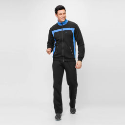 RODOS Спортивный костюм М-187 Чёрный/Голубой