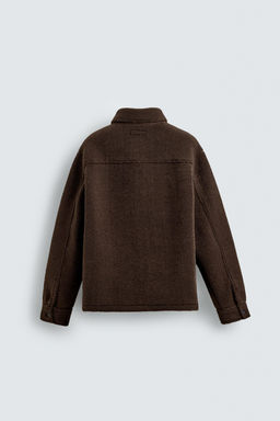 FAUX SHEARLING OVERSHIRT - Zara фото 8