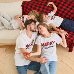 Футболка мужская KAFTAN Merry Christmas, размер 54, хлопок 100%, белая