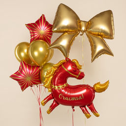 Воздушный шар фольгированный 38" Лошадка