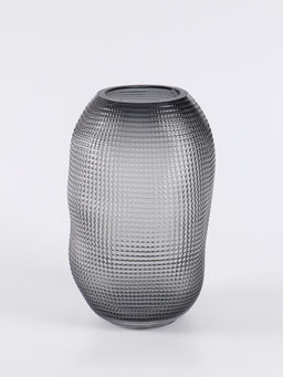 Ваза «Аллесио», 25×16 см, стекло, чёрная