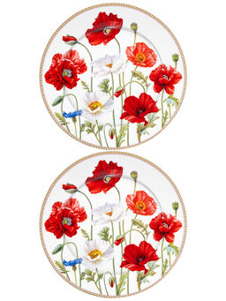 Набор тарелок для десертов 6 пр. 19*19*2 см Маки NEW BONE CHINA, фарфор - Elan gallery фото 3