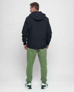 Куртка-анорак спортивная мужская темно-синего цвета 88620TS - Wonderrman фото 5