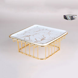 Блюдо Коралл на металлической подставке 22х8.5см 7568