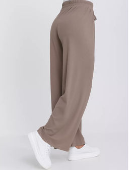 K11375 Брюки палаццо в рубчик КОФЕ