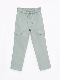 Beli Lastikli Basic Gabardin K?z ?ocuk Pantolon - Waikiki фото 3
