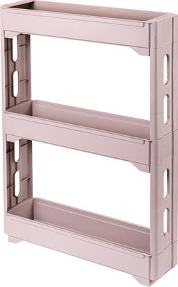 Этажерка Keeplex Regular на колесиках,3-х сек,узкая 53,7*13,8*71см. арт. KL3838