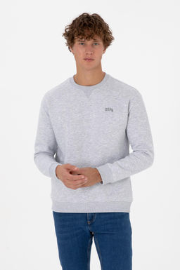 Erkek A__k Gri Basic Sweatshirt Sepette S_rpriz _ndirim - U.s. polo assn фото 3