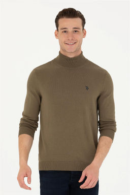 U. S. Polo Assn Мужской базовый свитер цвета хаки - U.s. polo assn фото 10