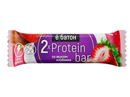 Батончик Protein bar со вкусом клубники, тм Ё|батон, 2*25 г