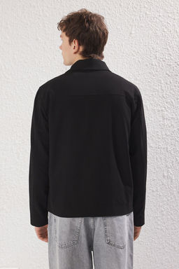 Siyah Regular Fit Mevsimlik Ceket TMNSS25CE00000