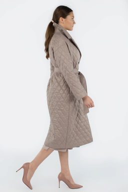 Пальто женское демисезонное (пояс) - El podio фото 3