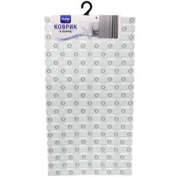 Коврик в ванну 67х37 "Сити" серый