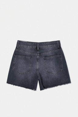 Siyah %100 Pamuk Yuksek Bel Denim City Sort TWOSS26SR00093 - Trendyolmilla фото 4