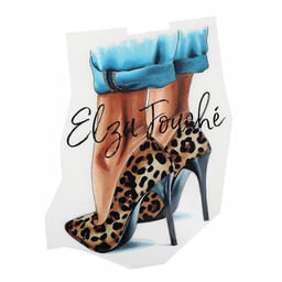 Термотрансфер арт.TBY.1217 Туфли 12х15см, уп.2шт