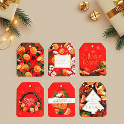 Цена за 5 шт. Шильдик новогодний на подарок «Подари сказку», набор 6 штук, 5 х 6.5 см