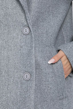 Пальто Я в теме (серое) Б12484-7 - Lt collection фото 3