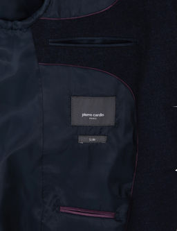 Lacivert Slim Fit Tak_m Elbise