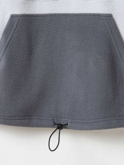 Олимпийка флисовая Колор блок Графит/Беж 7+ - Bungly фото 5