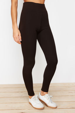 Siyah Toparlay?c? Beli Lastikli Yuksek Bel Esnek Orme Tayt TWOAW20TA0087 - Trendyolmilla фото 21