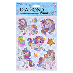 Мозаика алмазная "Единорожка" 17.5*23.5см